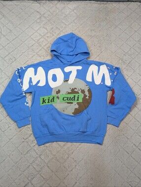 Kid Cudi Hoodie Mens L Blue CPFM Man On The Moon III Life Goes By Streetwear